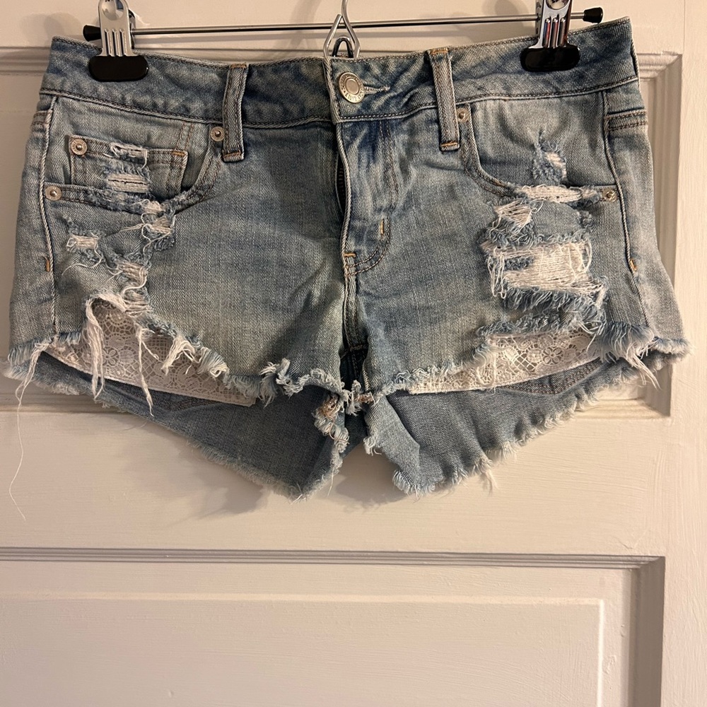 Denim shorts